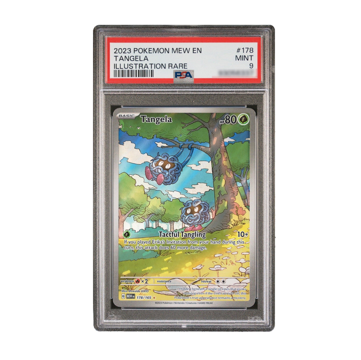 Tangela #178 Pokemon Scarlet & Violet 151 PSA 9 Mint