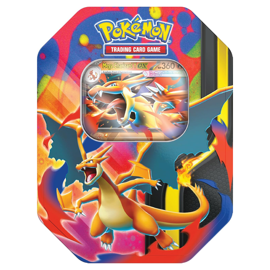 Pokémon TCG – Mega Evolution: Mega Charizard EX Tin