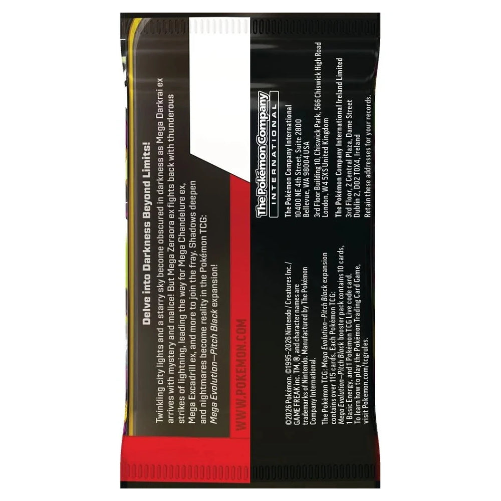 Pokémon TCG: Mega Evolution – Pitch Black Booster Pack